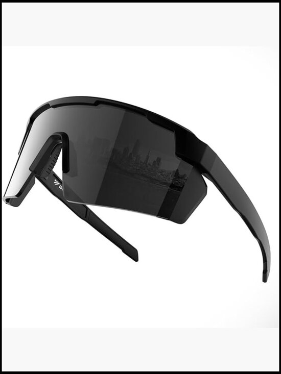 XL Oversized Wraparound Sunglasses, TR90 Frame, Polarized UV400 Protection